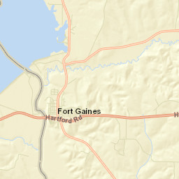 Fort Gaines Street Map