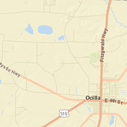 Irwin County Street Map