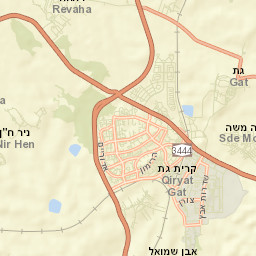 Qiryat Gat Street Map