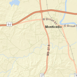 Monticello Street Map