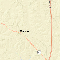 Jefferson Davis County Street Map