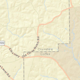 Bullock Alabama Street Map