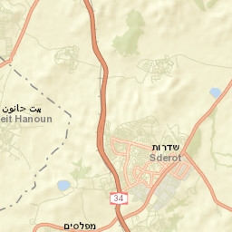 Sederot Street Map