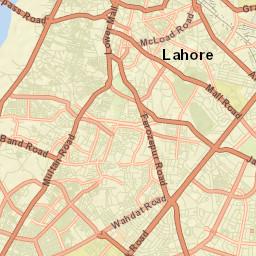 Lahore Street Map
