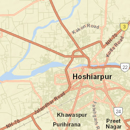 Hoshiarpur Street Map