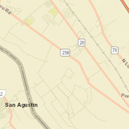 San Agustín Street Map