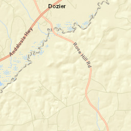 Dozier Alabama Street Map