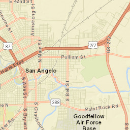 327-337 South Oakes Street, San Angelo Street Map
