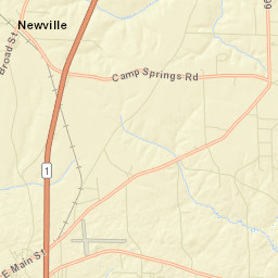 Newville Alabama Street Map