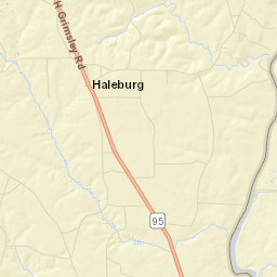 Haleburg Alabama Street Map