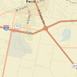 Pecos Street Map