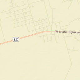 Crane County Street Map