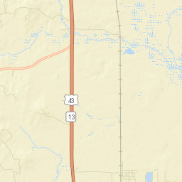 Toinette Alabama Street Map