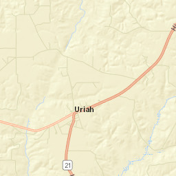 Uriah Alabama Street Map