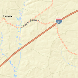 Lenox Alabama Street Map