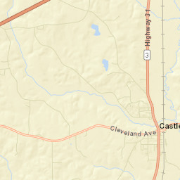 Castleberry Alabama Street Map