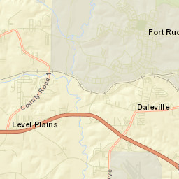 Daleville Alabama Street Map