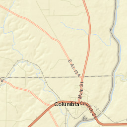 Columbia Alabama Street Map