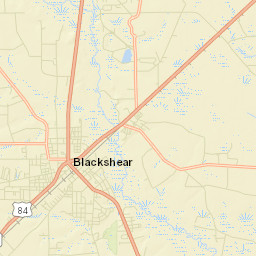 Blackshear Street Map