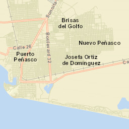 Puerto Peñasco Street Map