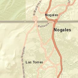 Nogales Arizona Street Map