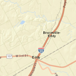 Bruceville-Eddy Street Map