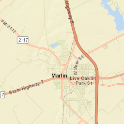 Texas 7, Marlin, TX 76661, USA Street Map