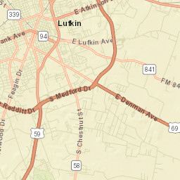 Lufkin Street Map