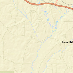 Horn Hill Alabama Street Map