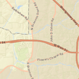 Pine Ridge Estates Alabama Street Map