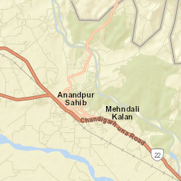 Anandpur Sahib Street Map