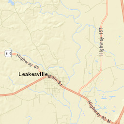 Leakesville Street Map