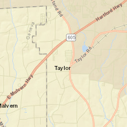 Peterman Alabama Street Map