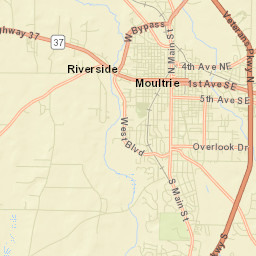 Colquitt County Street Map