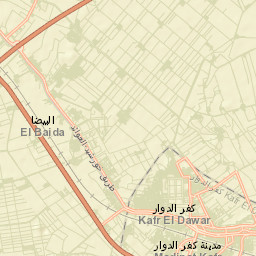 Kafr ad Dawwār Street Map