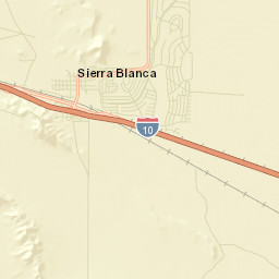 Sierra Blanca Street Map