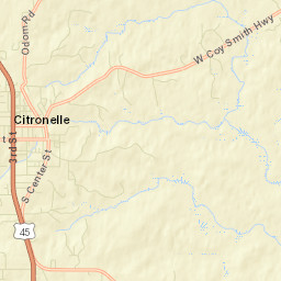 Citronelle Alabama Street Map