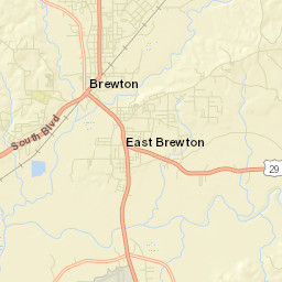 East Brewton Alabama Street Map