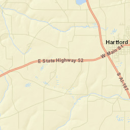 Hartford Alabama Street Map
