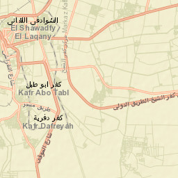 Kafr ash Shaykh Street Map