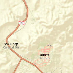 Dimona Street Map