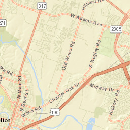Belton Street Map