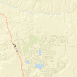 Hilltop Lakes Street Map