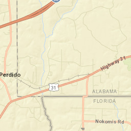 Nokomis Alabama Street Map