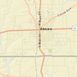 Atmore Alabama Street Map