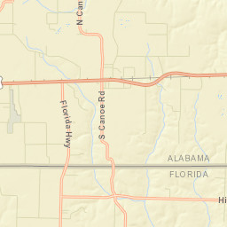 Canoe Alabama Street Map