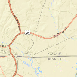 Flomaton Alabama Street Map
