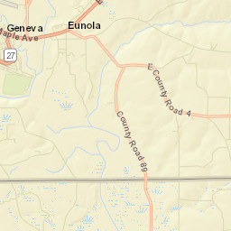 Geneva Alabama Street Map