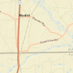 Madrid Alabama Street Map