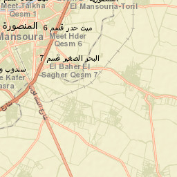 Al Manşūrah Street Map